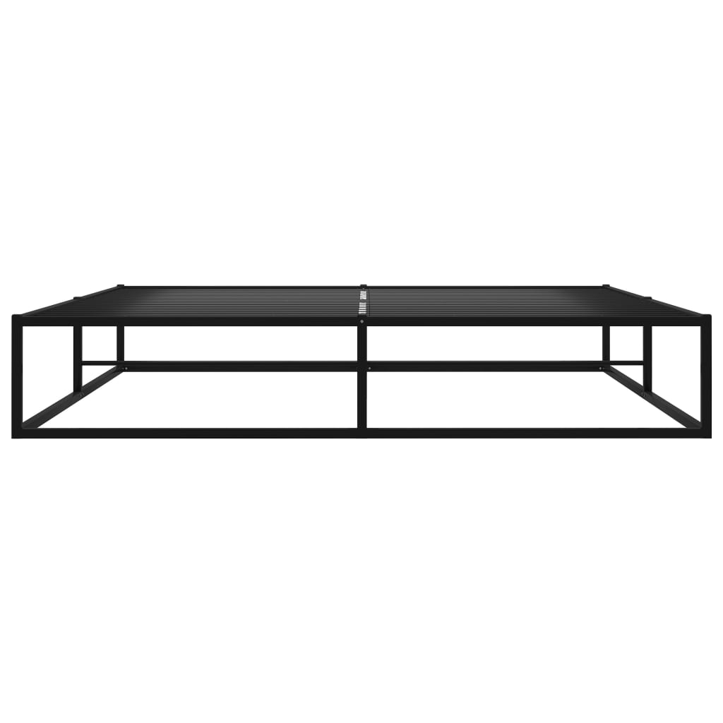 vidaXL Estructura de cama de metal negra 180x200 cm