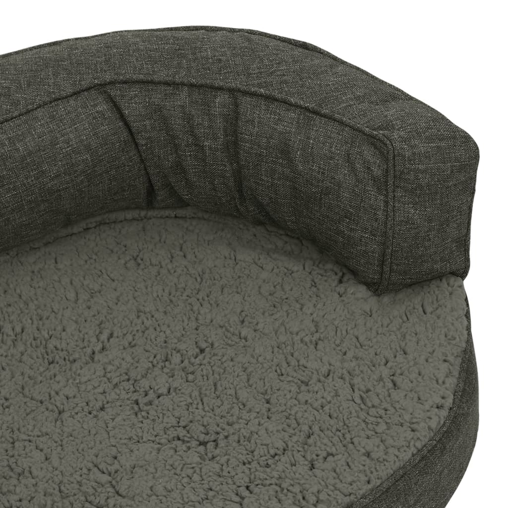 vidaXL Colchón para cama de perro ergonómico gris oscuro 75x53 cm