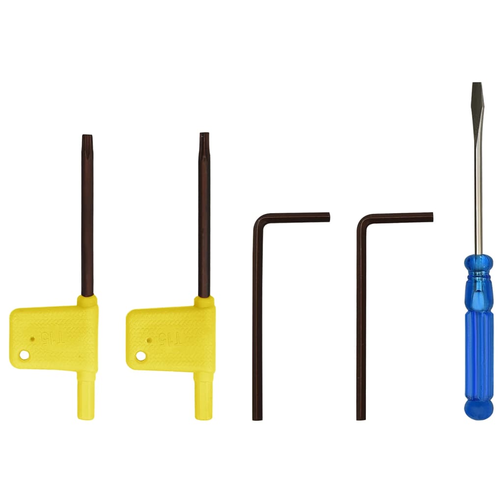 vidaXL Set de herramientas de torneado indexable 12 pzas 16x16mm 100mm