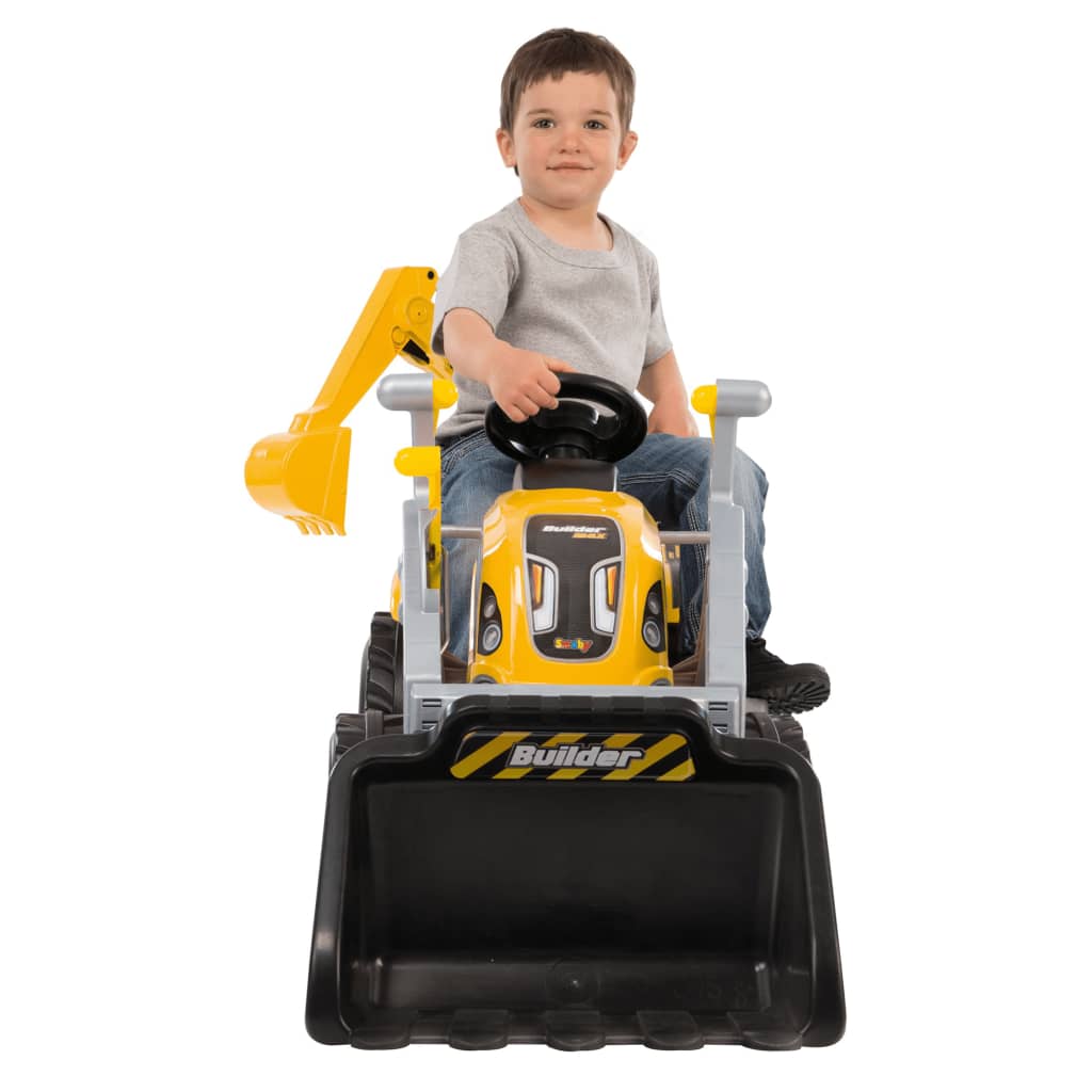 Smoby Tractor y remolque infantil Builder Max amarillo y negro