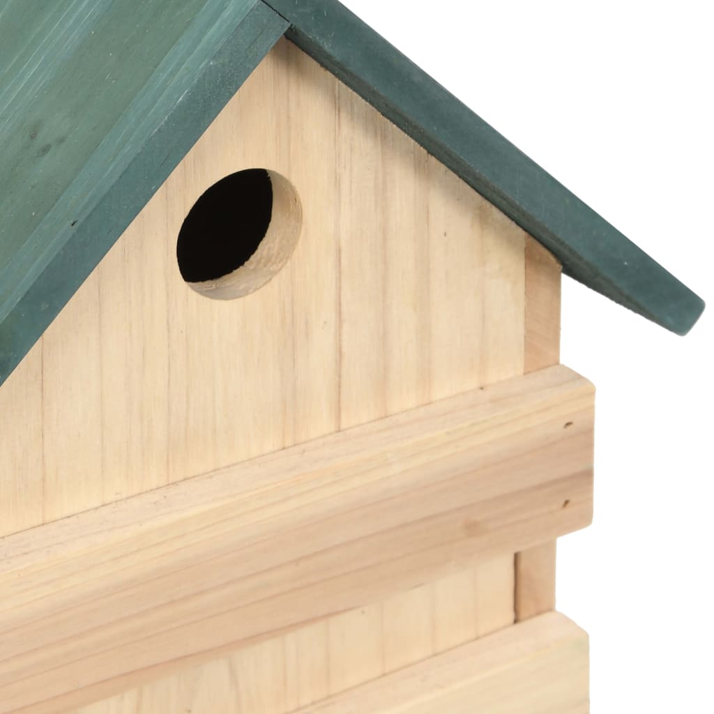 vidaXL Casa para pájaros 4 unidades madera de abeto 23x19x33 cm