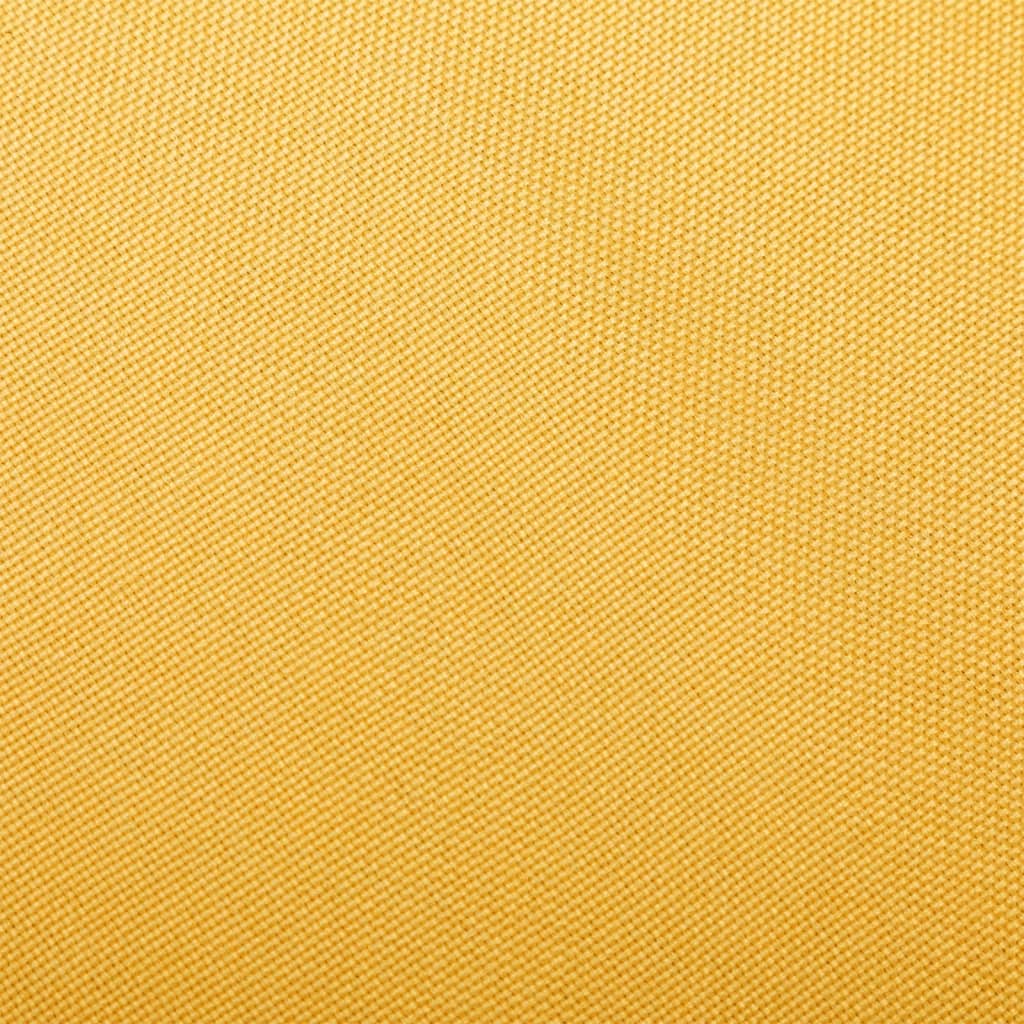 vidaXL Silla mecedora de tela amarilla mostaza