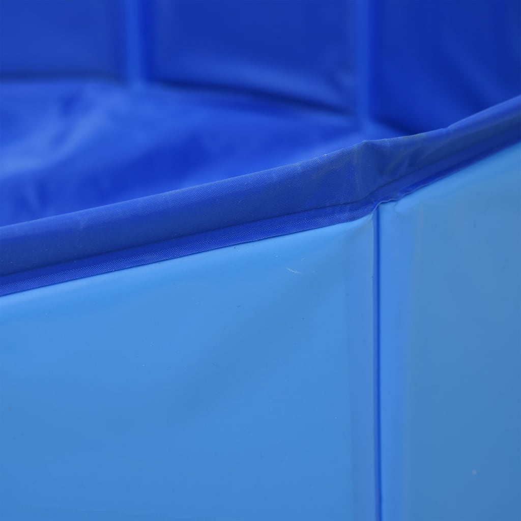 vidaXL Piscina para perros plegable PVC azul 160x30 cm