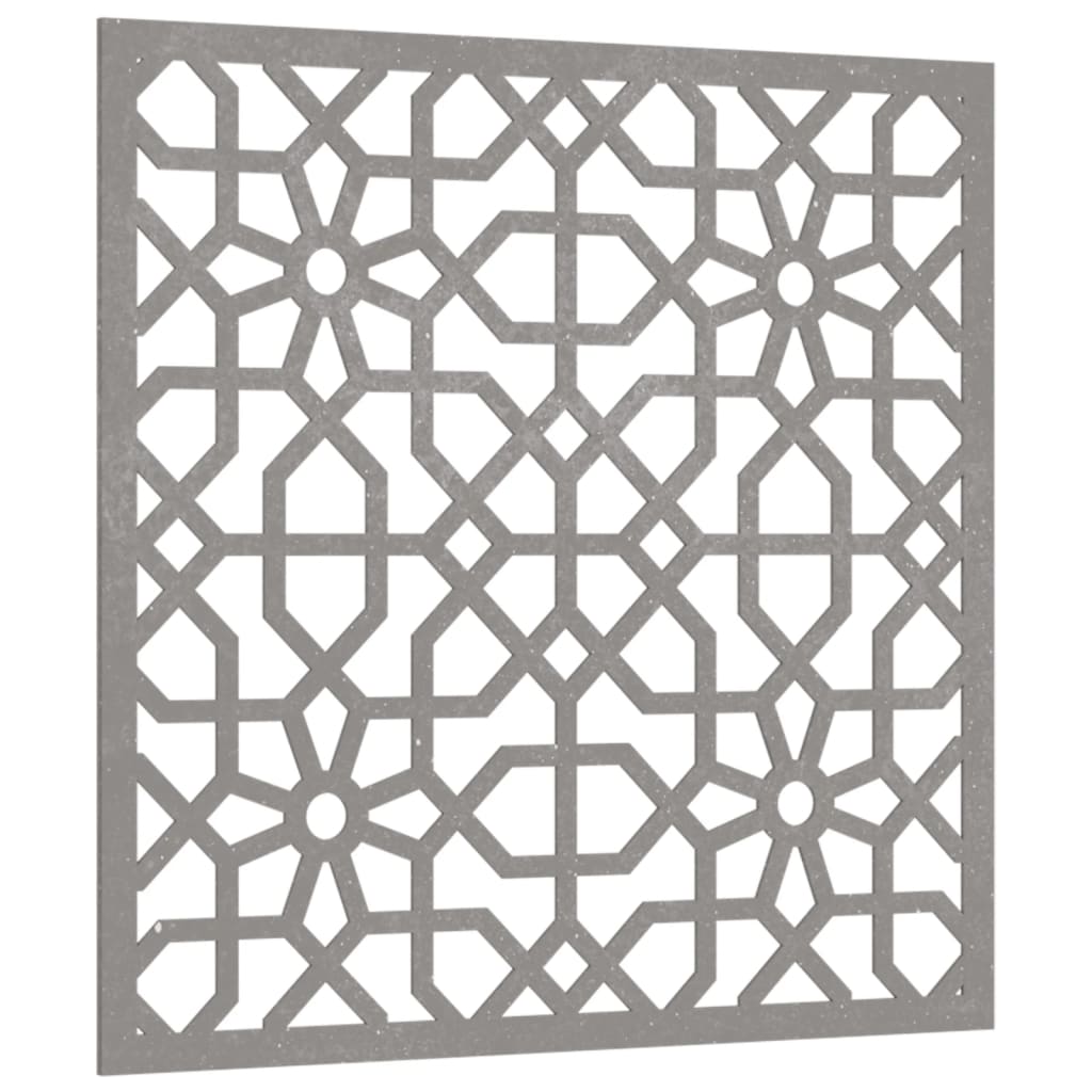 vidaXL Adorno de pared de jardín acero corten diseño morisco 55x55 cm