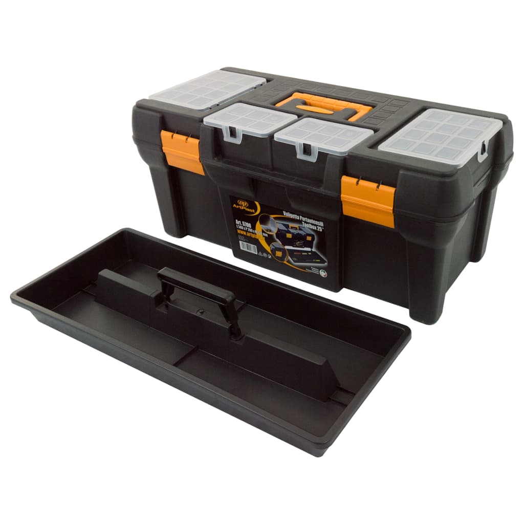 vidaXL Caja de herramientas PP 580x280x250 mm