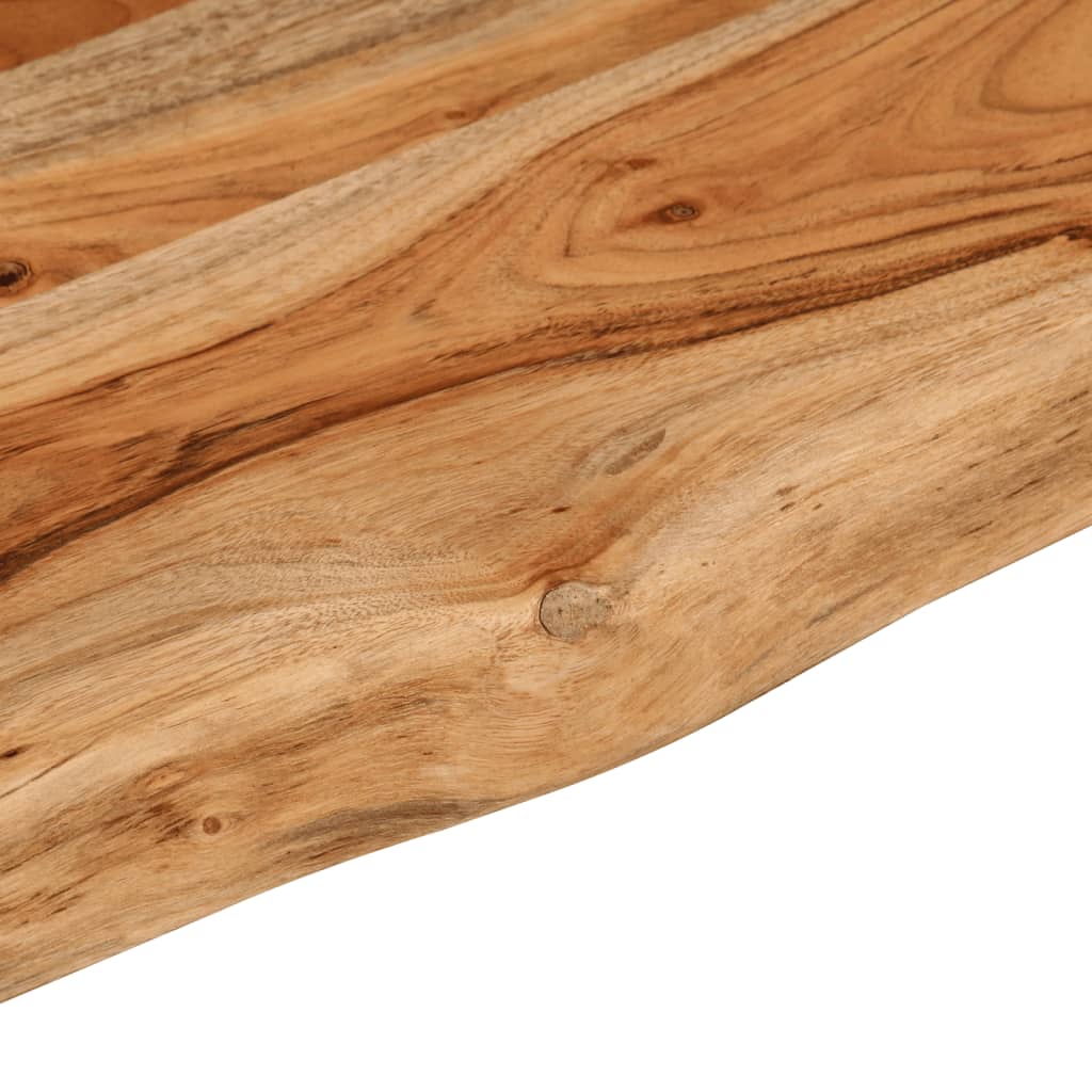 vidaXL Estante pared rectangular madera acacia borde vivo 180x20x3,8cm