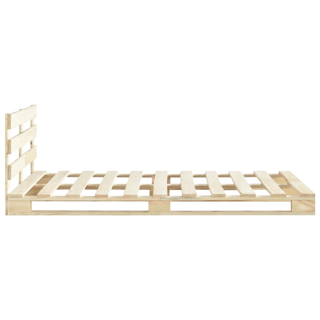 vidaXL Estructura de cama de palés madera maciza de pino 160x200 cm
