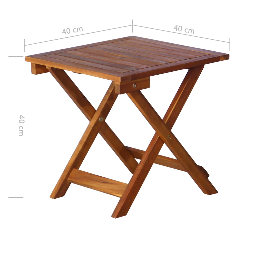 vidaXL Tumbonas con mesa y cojines 2 uds madera maciza de acacia