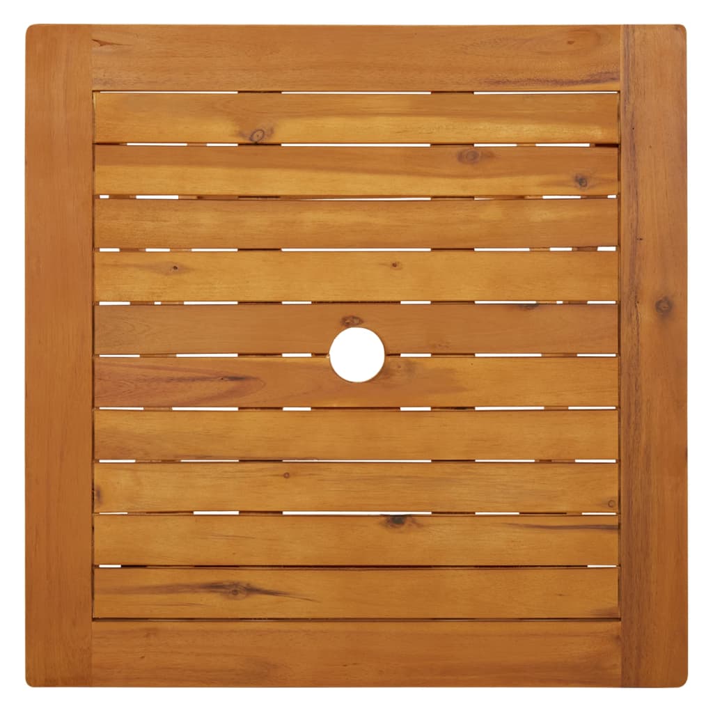 vidaXL Mesa plegable de jardín de madera maciza de acacia 60x60x75 cm