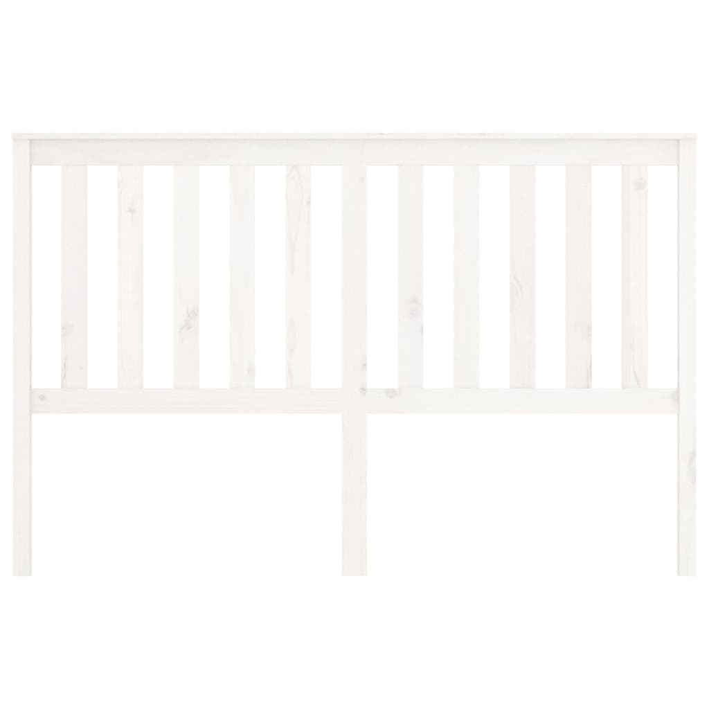 vidaXL Cabecero de cama madera maciza de pino blanco 156x6x101 cm