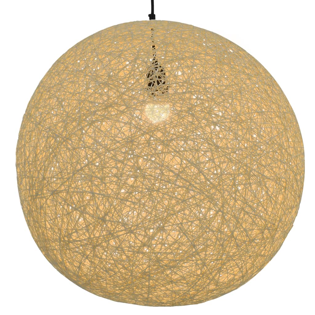 vidaXL Lámpara colgante esférica color crema E27 55 cm