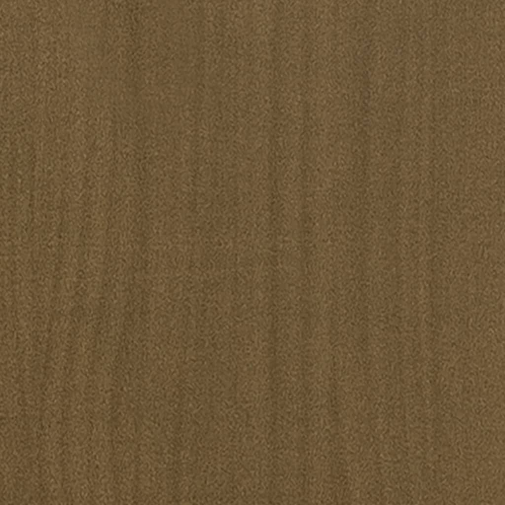 vidaXL Mesa de centro de madera maciza pino marrón miel 110x50x34 cm