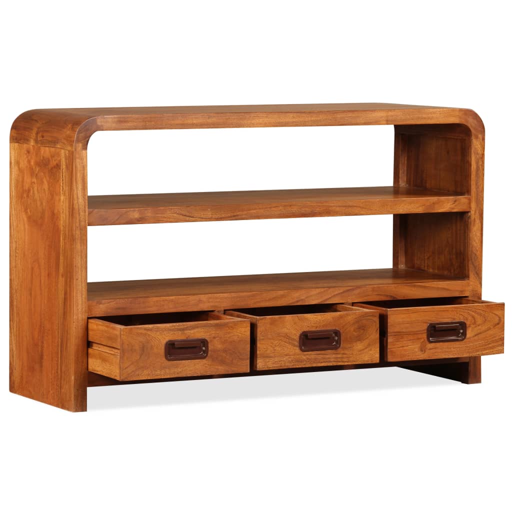 vidaXL Mueble de TV madera maciza acacia 90x30x55 cm