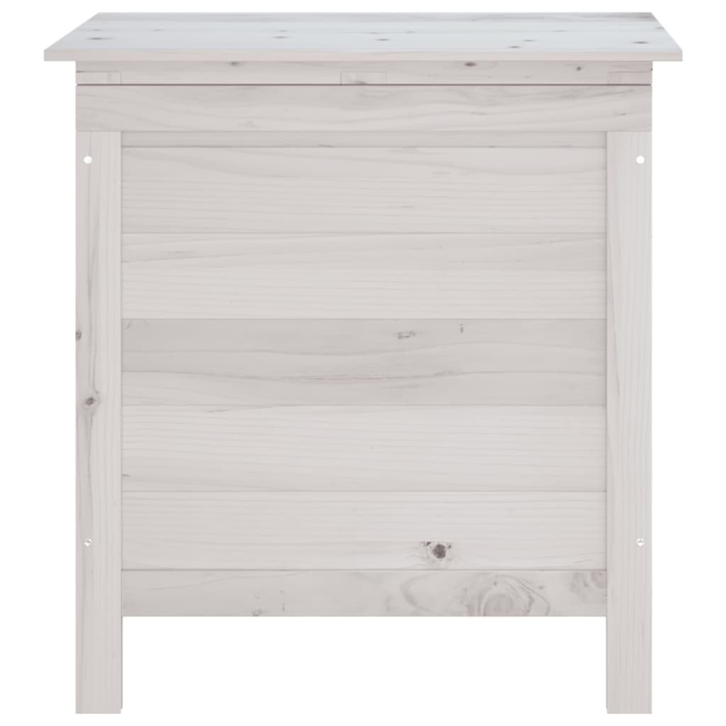 vidaXL Arcón de jardín madera maciza abeto blanco 50x49x56,5 cm