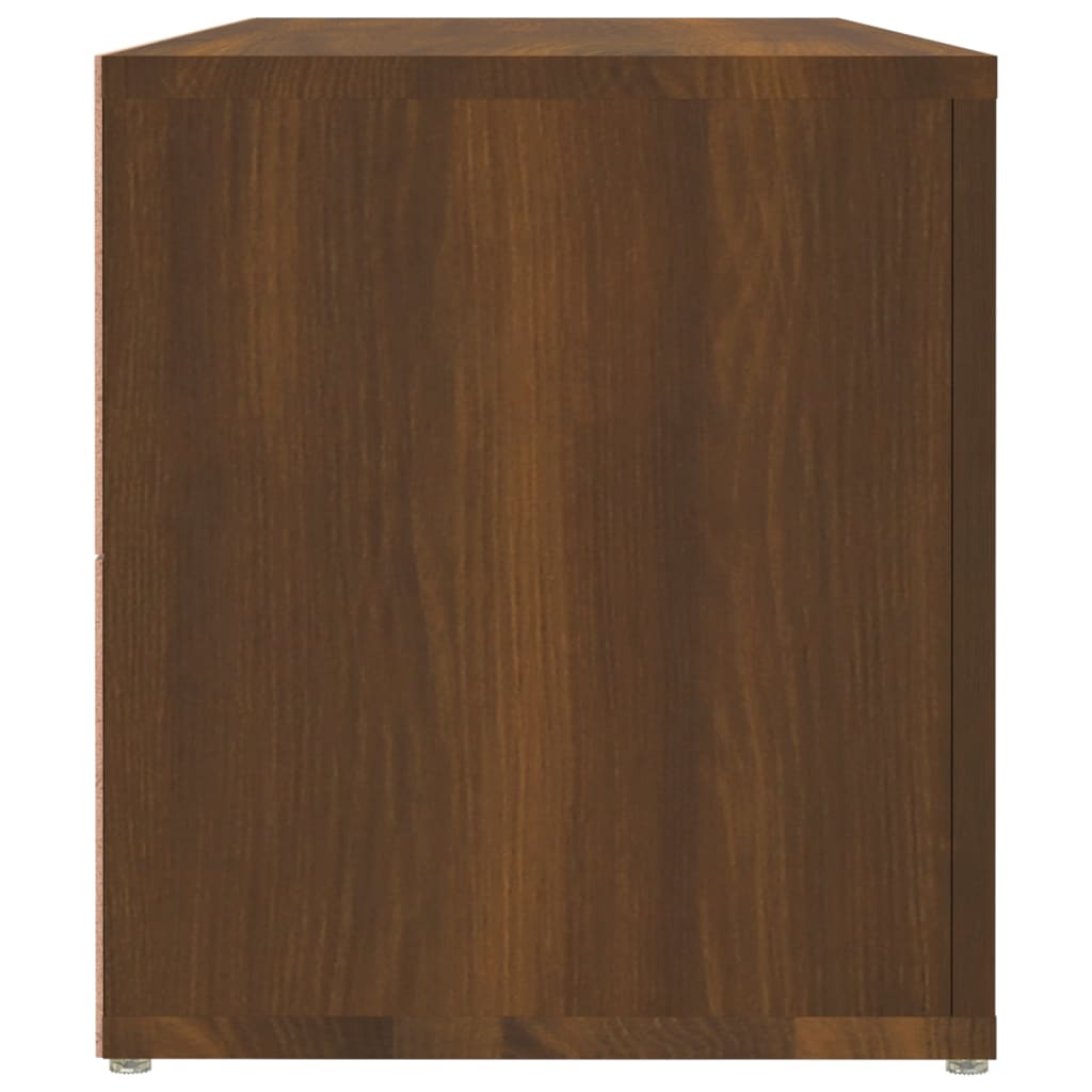 vidaXL Mueble para TV madera contrachapada marrón roble 100x31,5x35 cm
