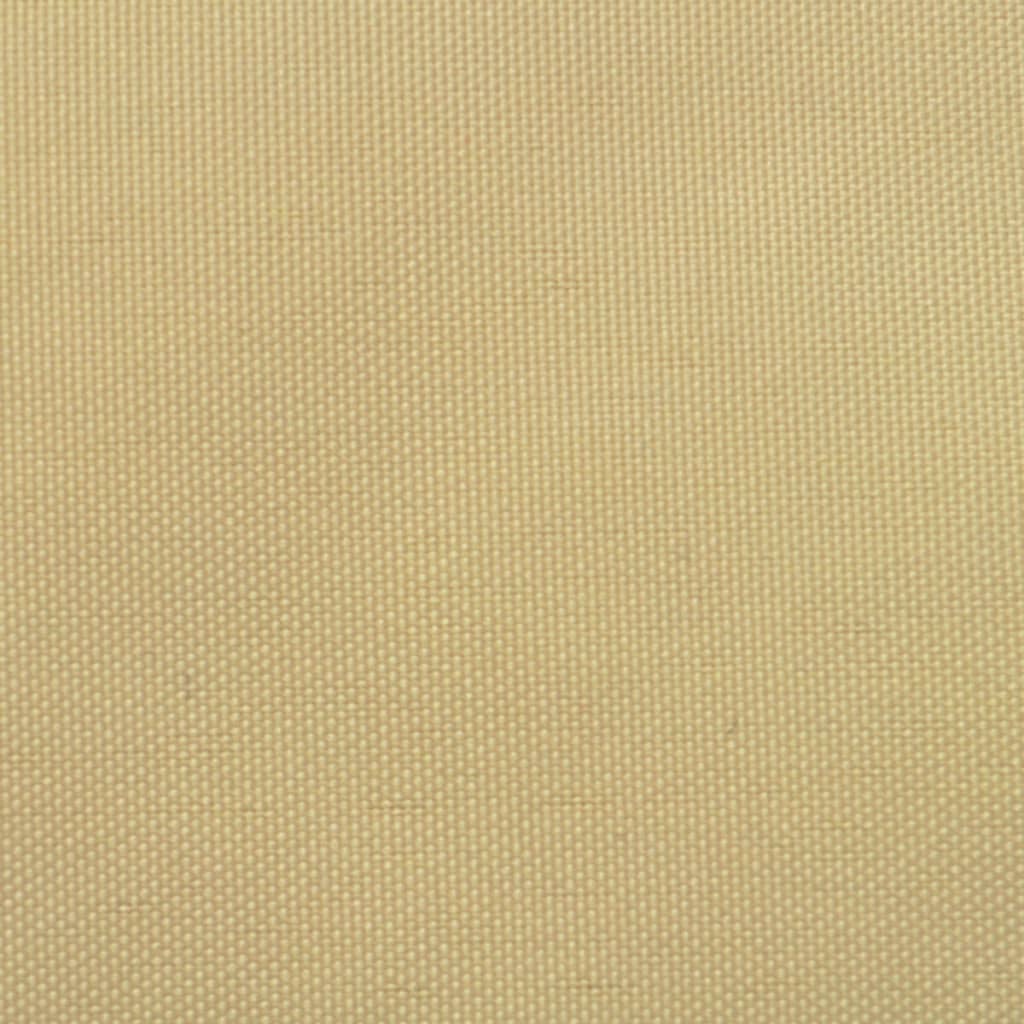 vidaXL Toldo de vela cuadrado tela Oxford beige 3,6x3,6 m
