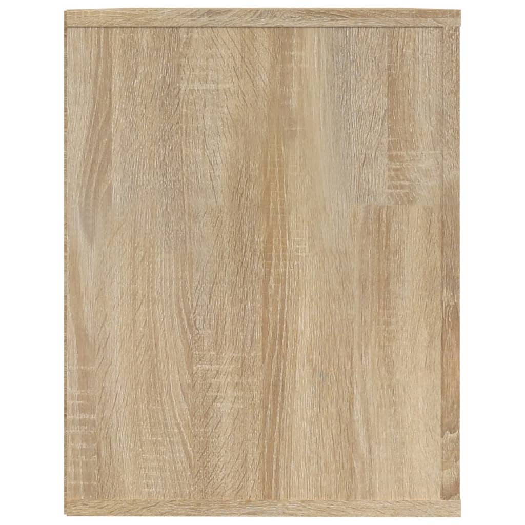 vidaXL Mueble zapatero madera contrachapada roble Sonoma 75x35x45 cm
