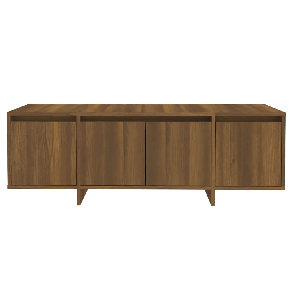 vidaXL Mueble para TV madera contrachapada marrón roble 120x30x40,5 cm