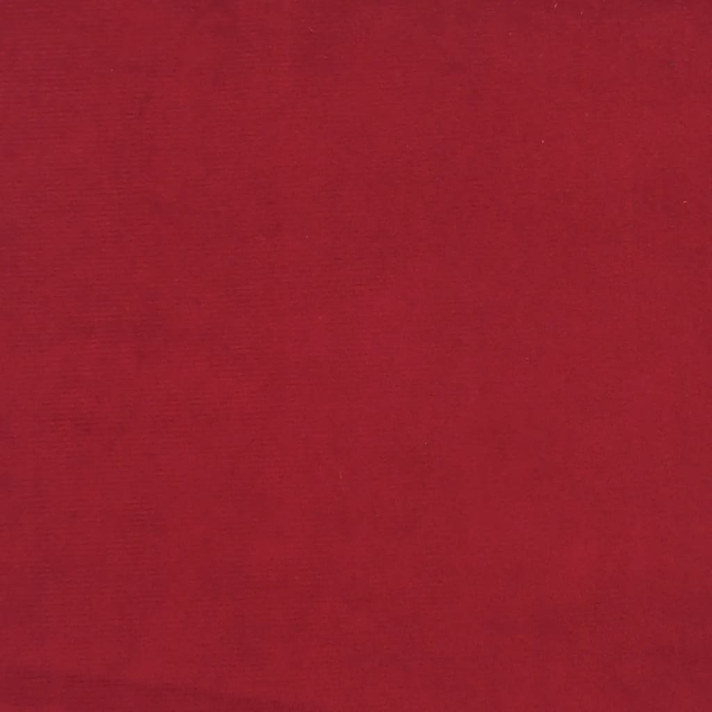 vidaXL Silla de relajación de terciopelo rojo vino tinto