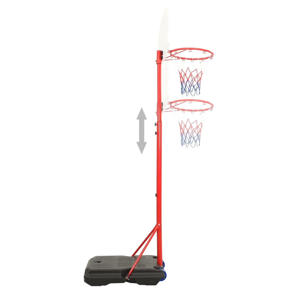 vidaXL Juego de baloncesto portátil ajustable 200-236 cm