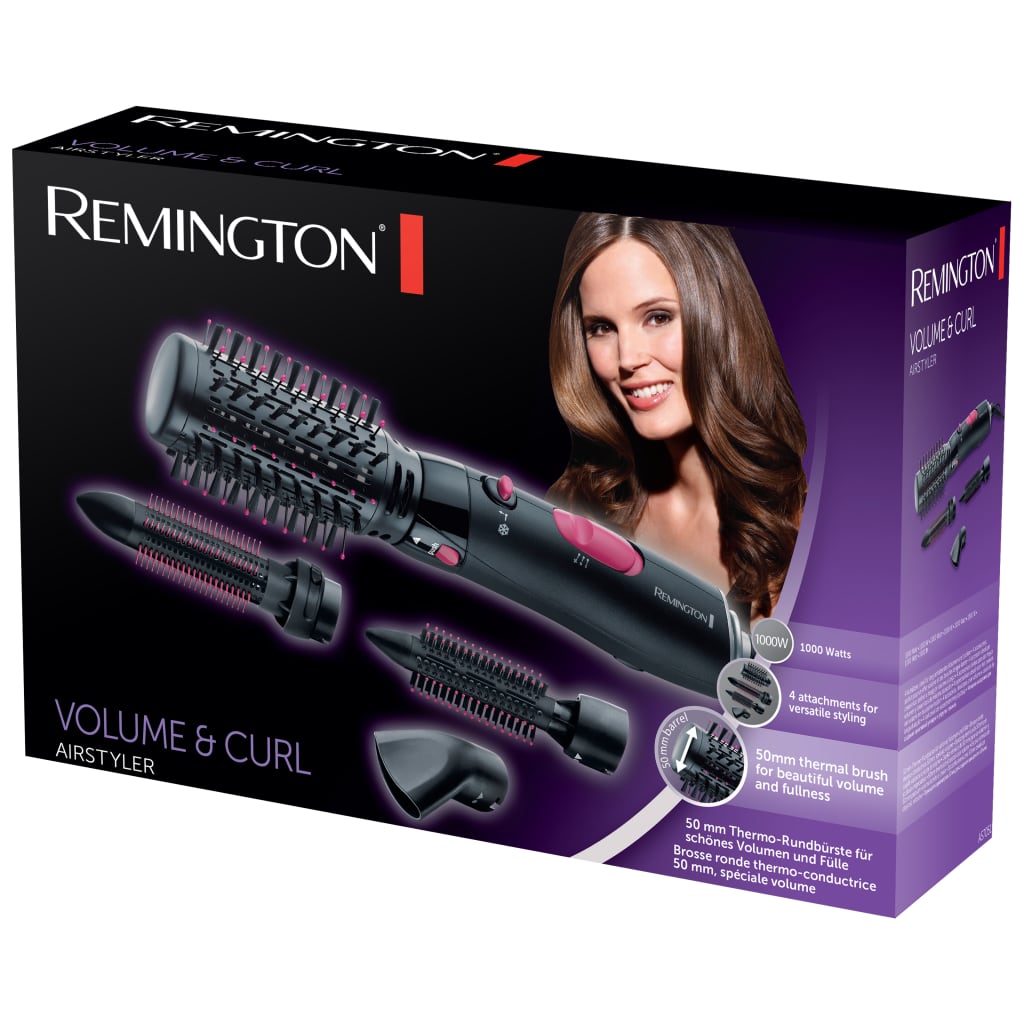 REMINGTON Cepillo secador de pelo Volume and Curl AS7051 1000 W