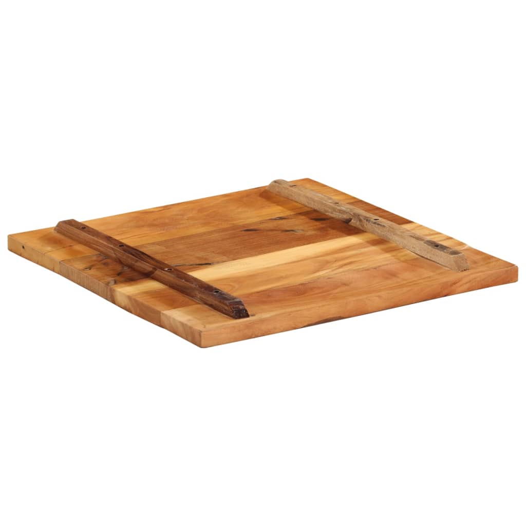 vidaXL Tablero mesa cuadrada madera reciclada maciza 60x60 cm 25-27 mm