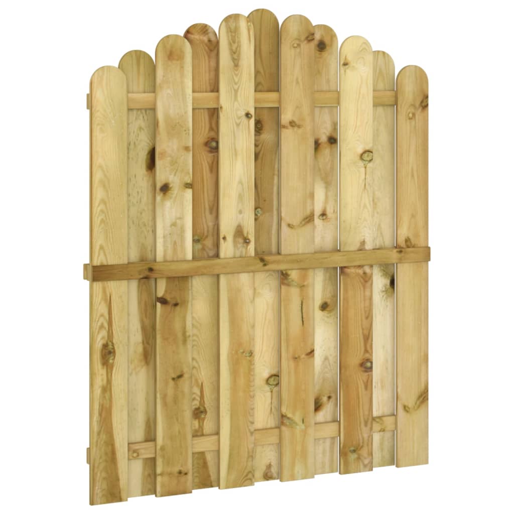vidaXL Puerta de jardín madera de pino impregnada 100x125 cm