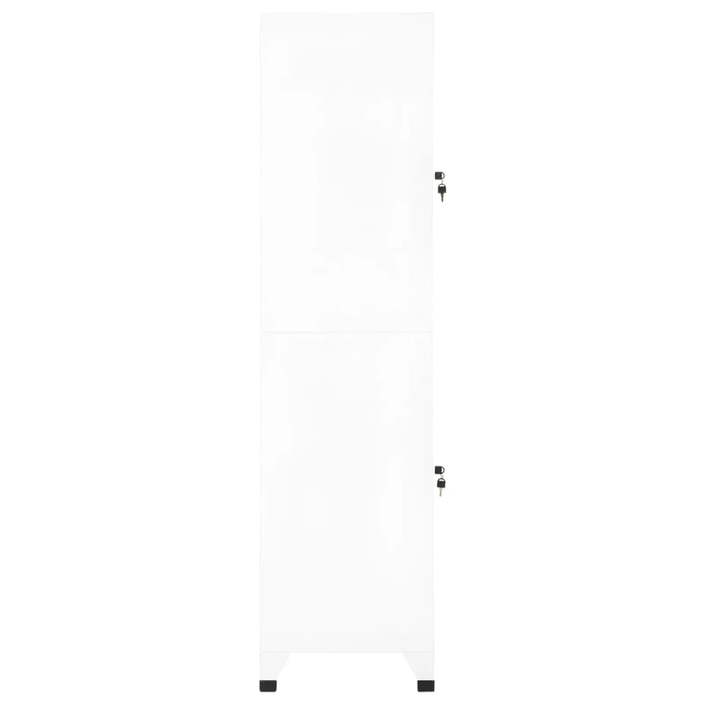vidaXL Taquilla de acero blanco 38x45x180 cm