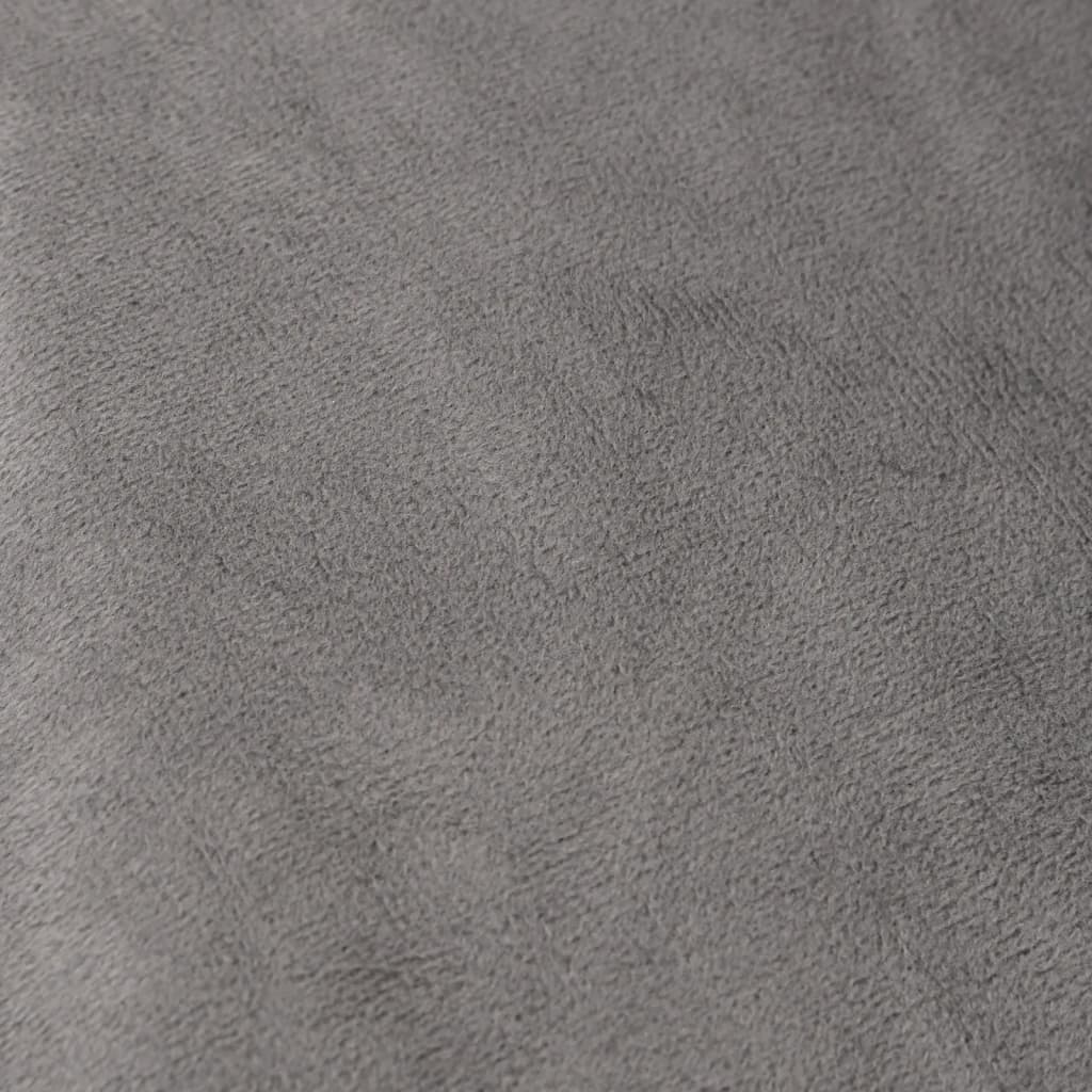 vidaXL Manta con peso con funda tela gris 200x200 cm 13 kg