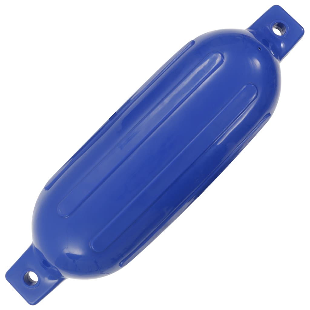 vidaXL Parachoques de barco 4 piezas PVC azul 58,5x16,5 cm