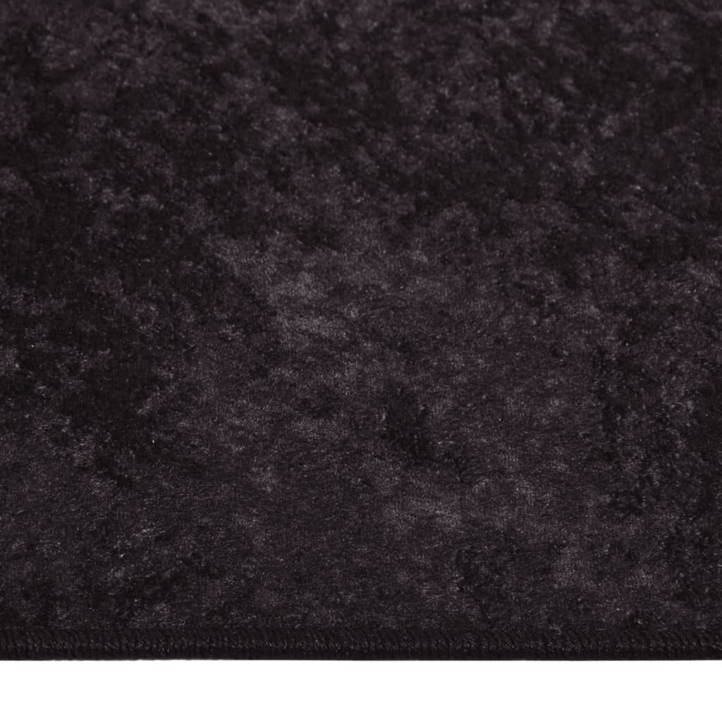 vidaXL Alfombra lavable antideslizante gris antracita 160x230 cm