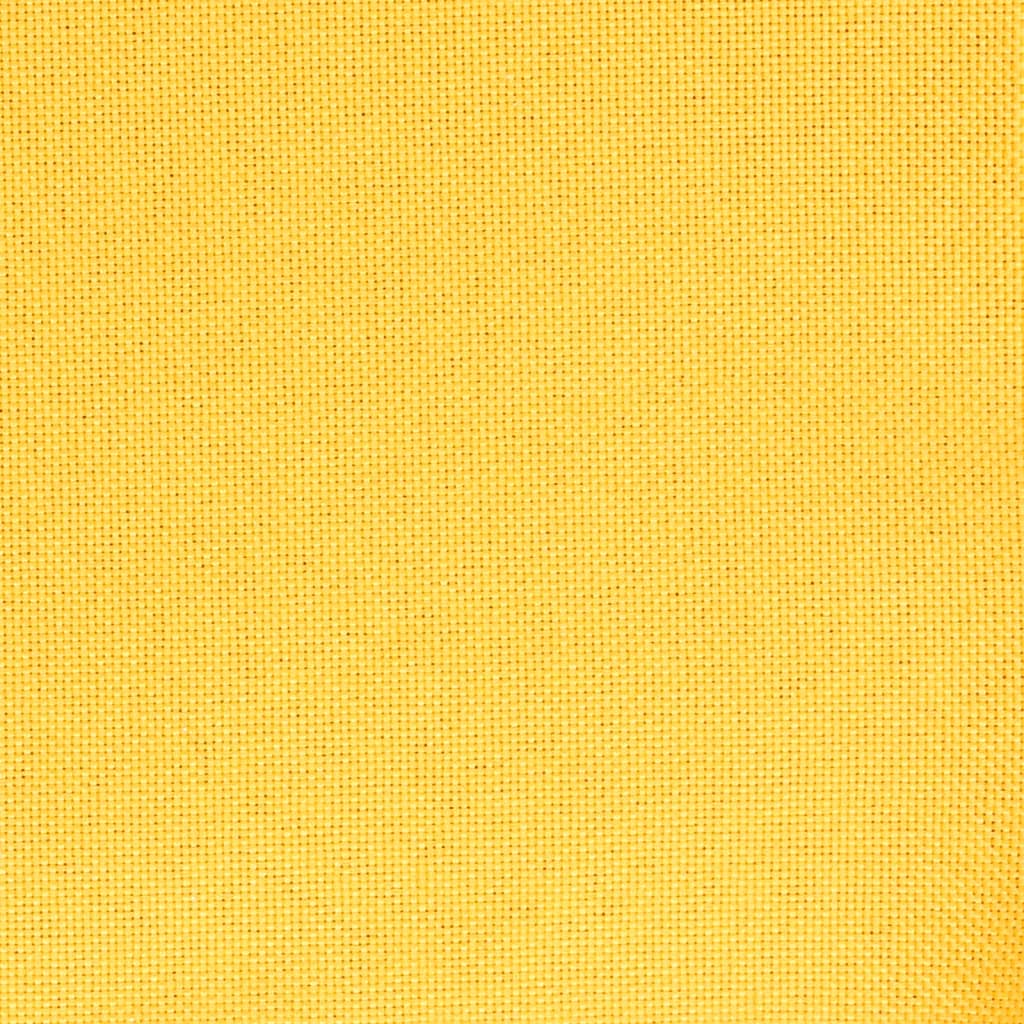 vidaXL Silla mecedora de tela amarillo