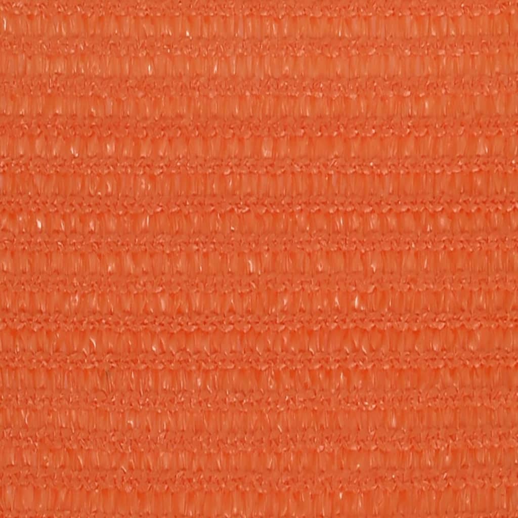 vidaXL Toldo de vela HDPE naranja 160 g/m² 3,6x3,6 m