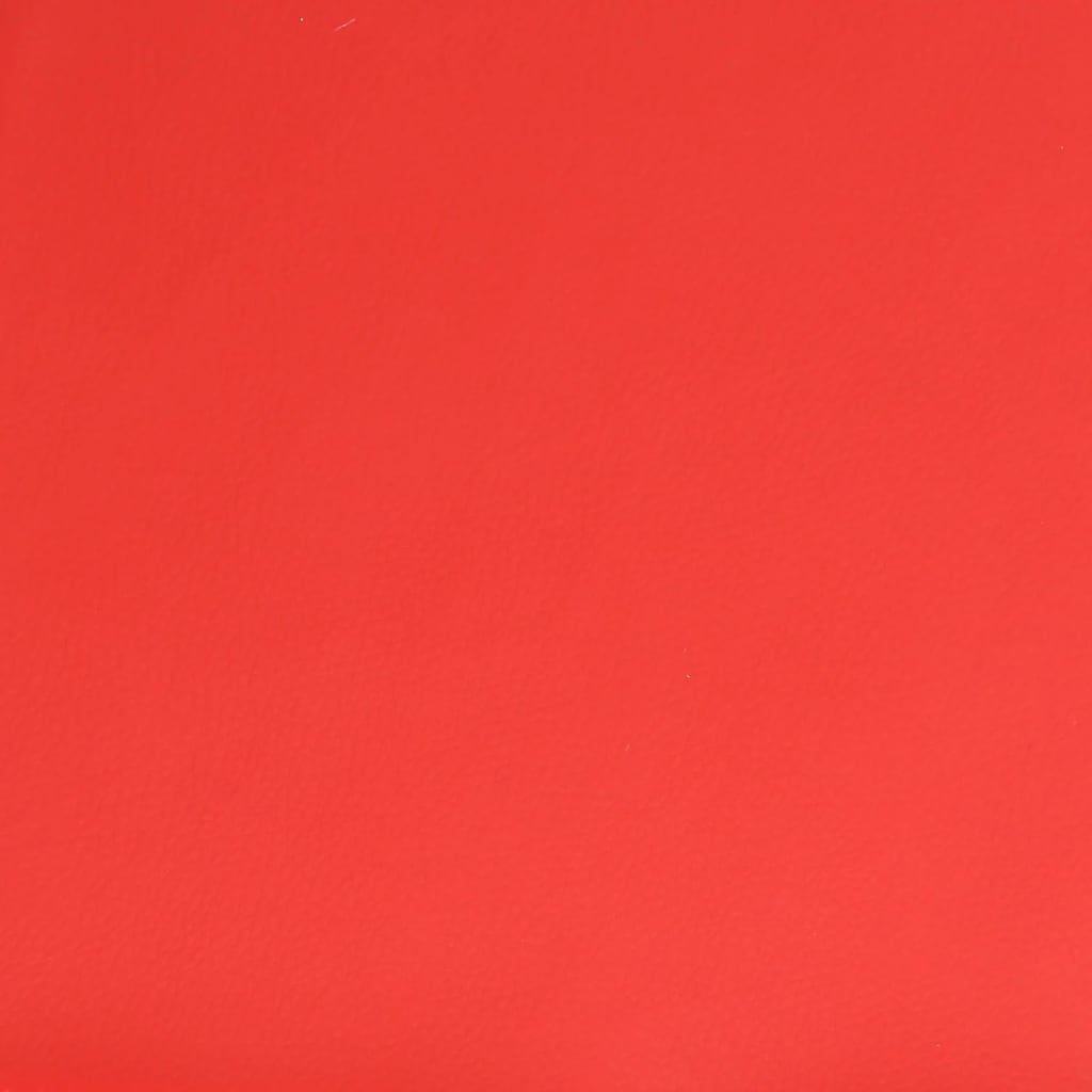 vidaXL Reposapiés cuero sintético rojo 78x56x32 cm