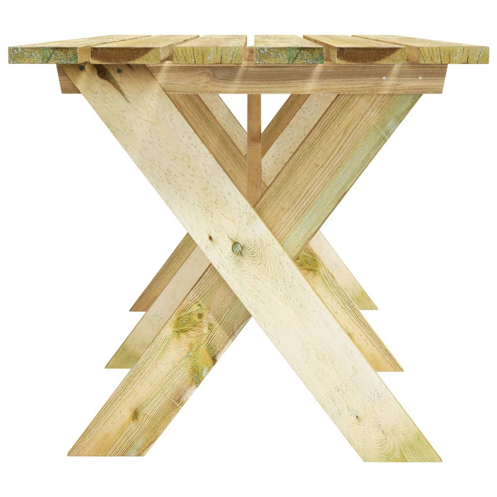 vidaXL Juego de comedor de jardín 3 piezas madera de pino impregnada
