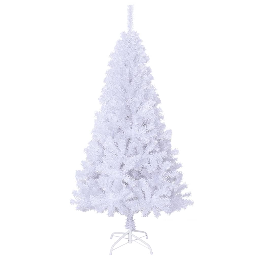 vidaXL Árbol de Navidad artificial con ramas gruesas PVC blanco 150 cm