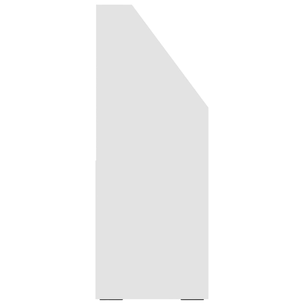 vidaXL Revistero de niños aglomerado blanco 71x30x78,5 cm