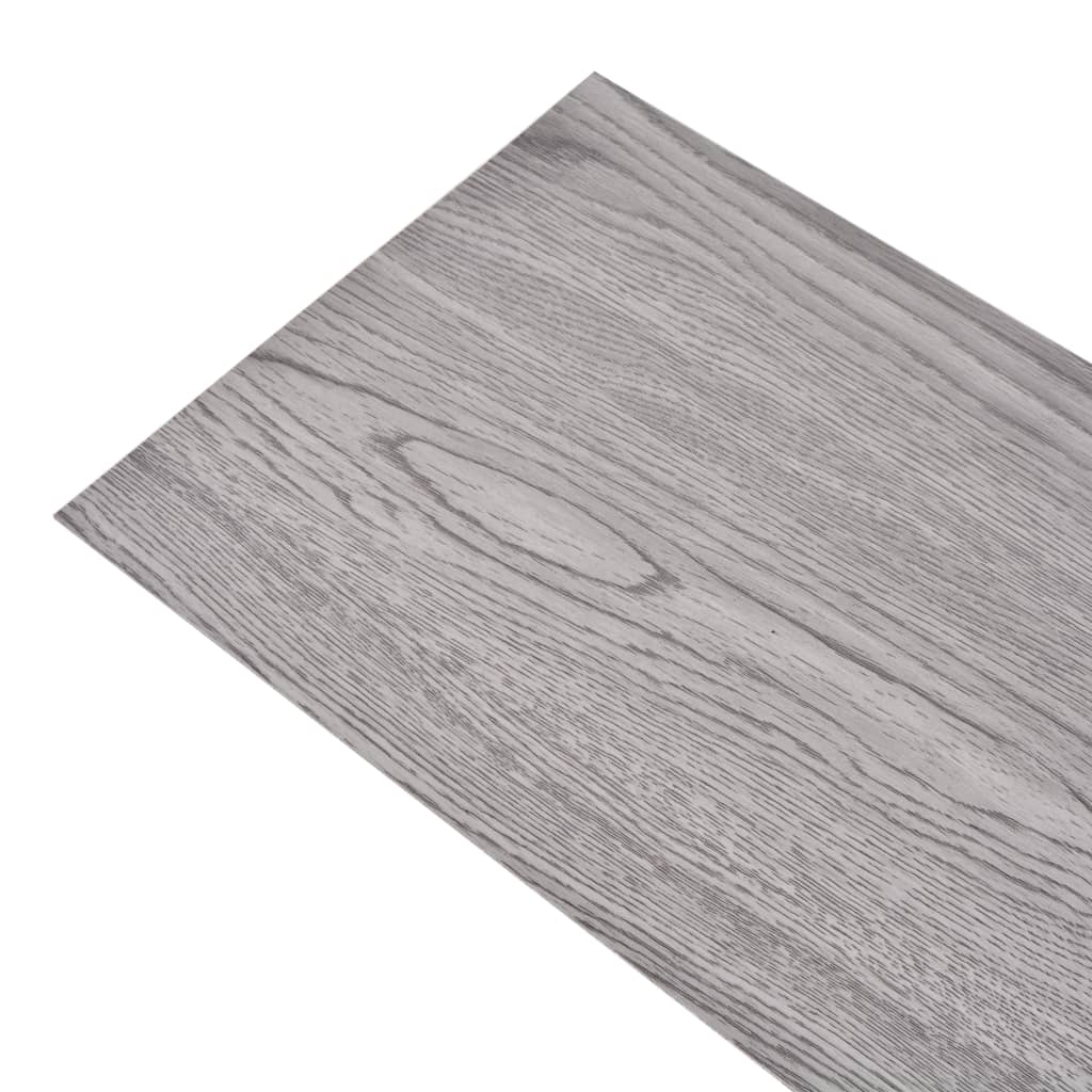 vidaXL Lamas para suelo no autoadhesivos PVC gris oscuro 4,46 m² 3 mm