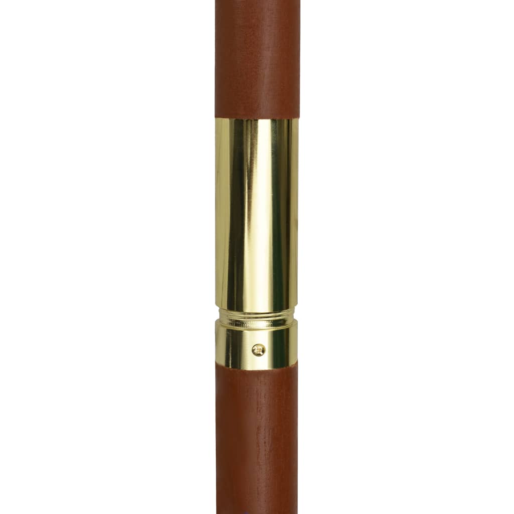 vidaXL Sombrilla con palo de madera 200x300 cm blanco crema