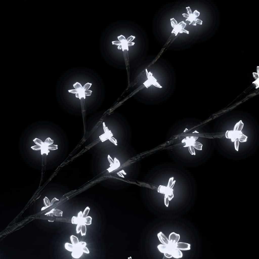 vidaXL Árbol de Navidad 1200 LEDs blanco frío flores de cerezo 400 cm