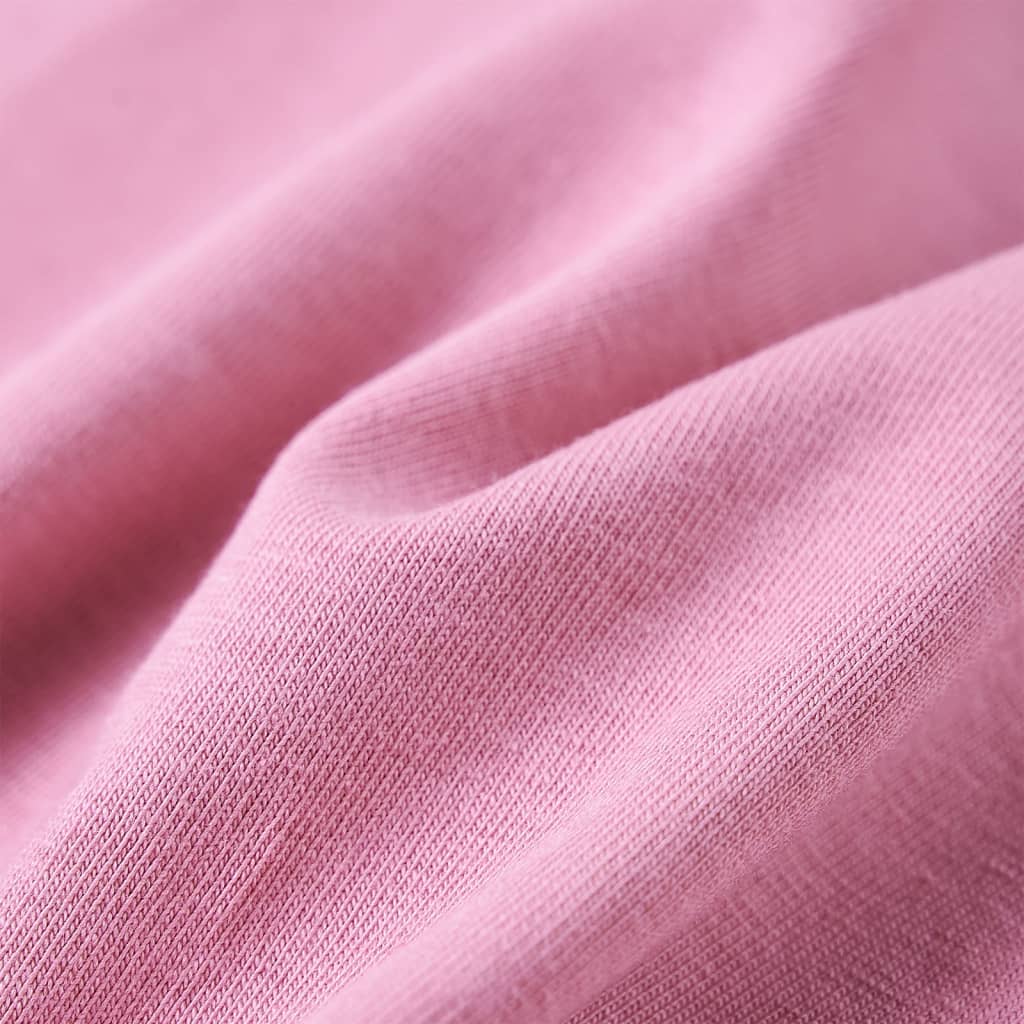 Camiseta infantil de manga larga rosa tostado 92