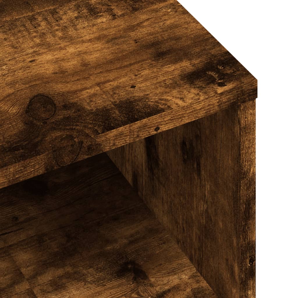 vidaXL Mueble de TV madera de ingeniería roble ahumado 80x40x40 cm
