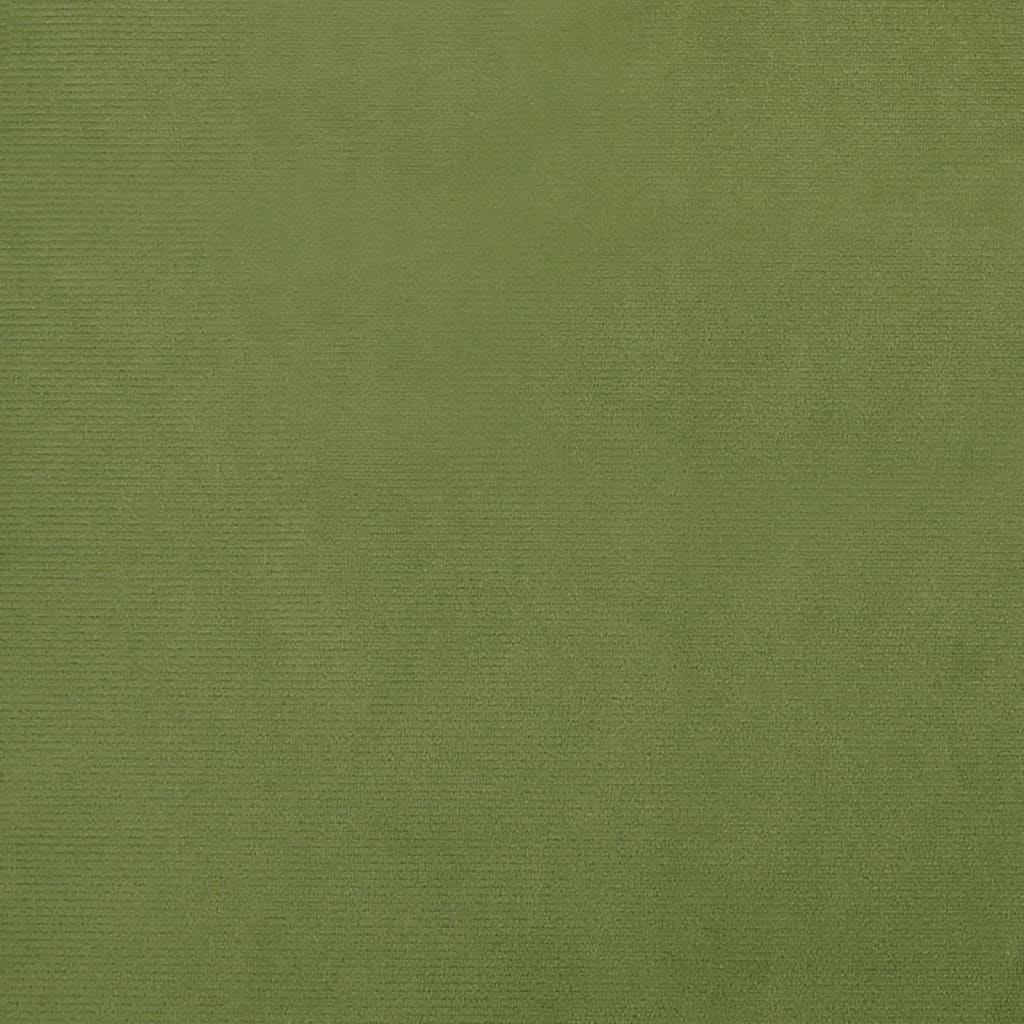 vidaXL Silla de oficina giratoria de terciopelo verde claro