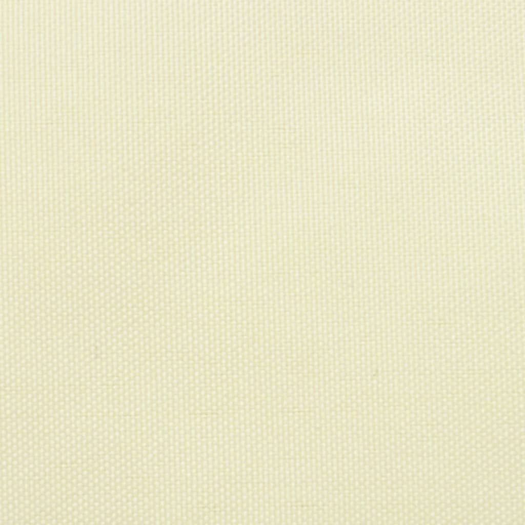 vidaXL Toldo de vela rectangular tela Oxford color crema 2,5x4,5 m