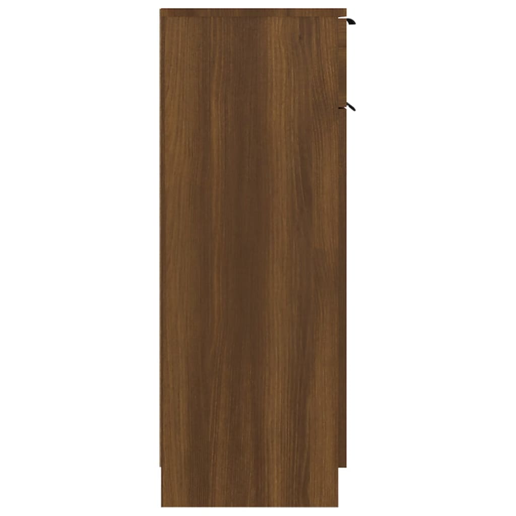 vidaXL Armario de baño madera contrachapada marrón roble 32x34x90 cm