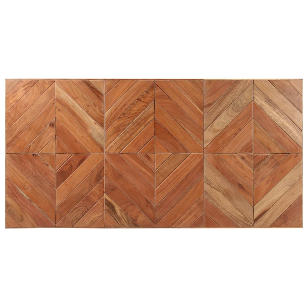 vidaXL Mesa de comedor de madera maciza de mango y acacia 140x70x76 cm
