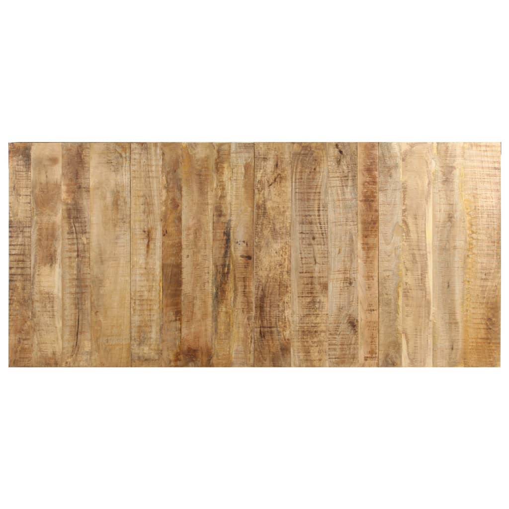 vidaXL Mesa de comedor madera de mango rugosa 220x100x76 cm