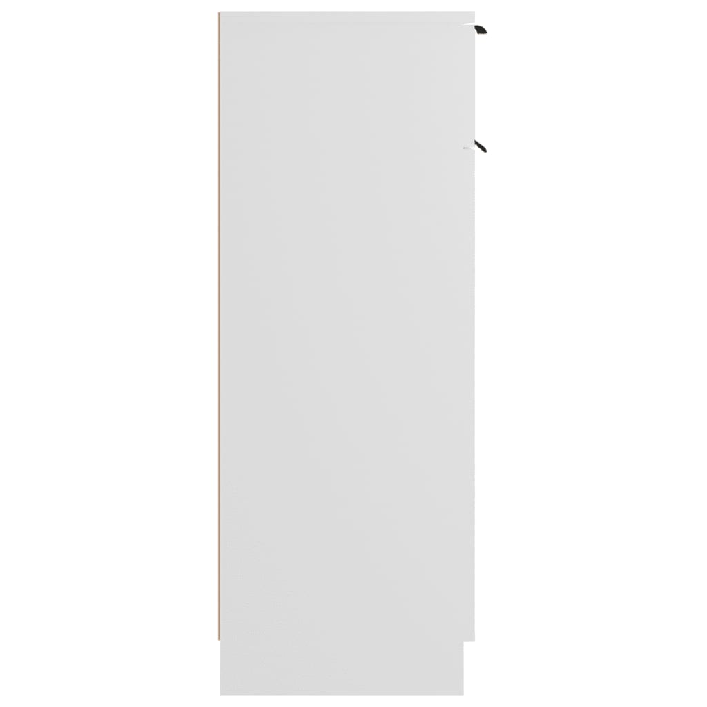 vidaXL Armario de baño madera contrachapada blanco 32x34x90 cm