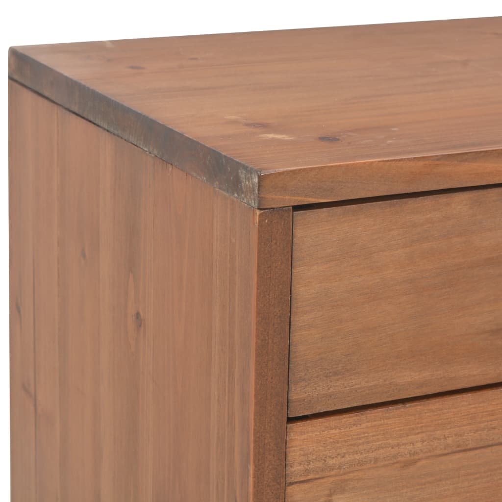 vidaXL Mueble para TV con 4 cajones madera maciza acacia 120x30x40 cm