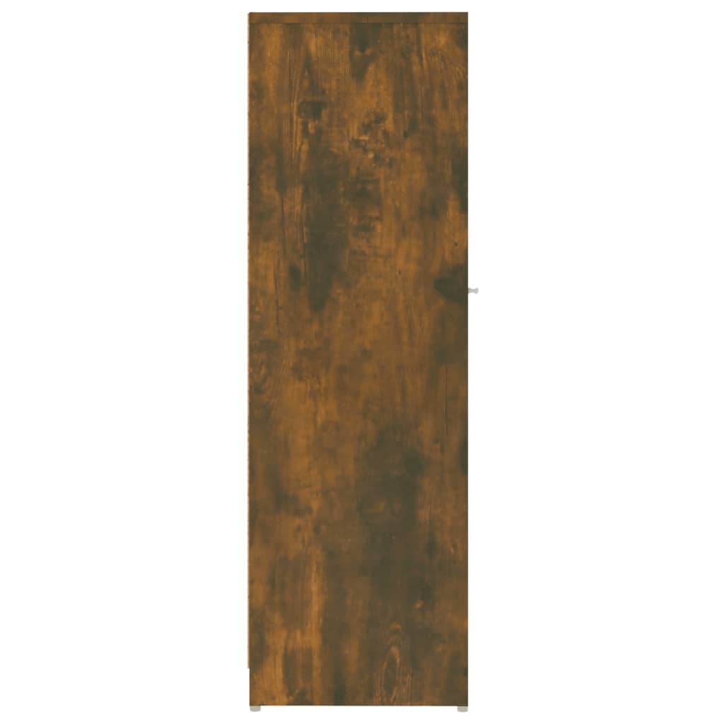 vidaXL Armario de baño madera contrachapada roble ahumado 30x30x95 cm